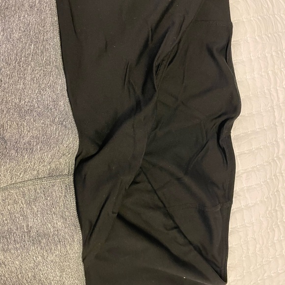 Ingrid & Isabel maternity Gray and Black Leggings - Picture 3 of 4